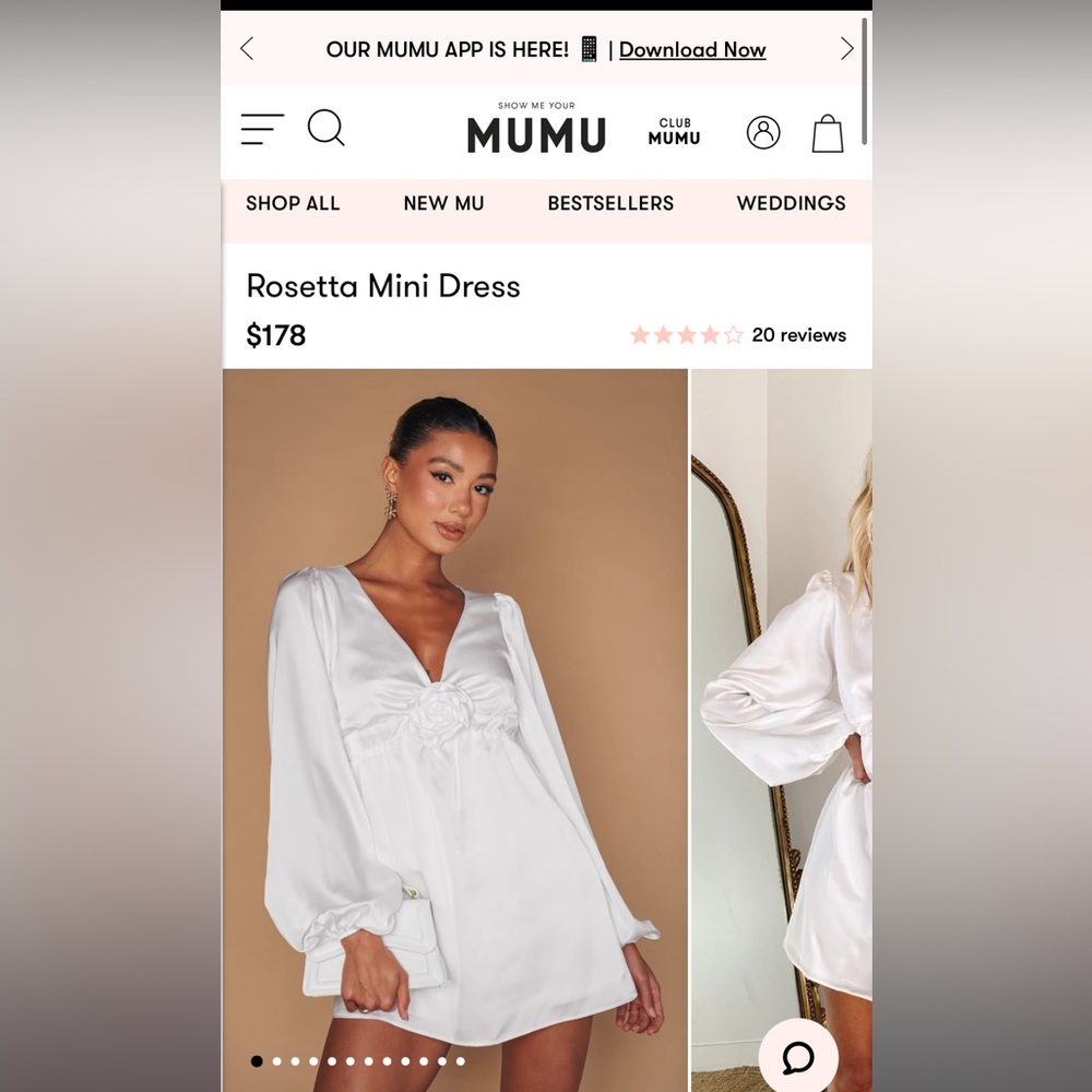 Show Me Your Mumu Rosetta Mini Dress